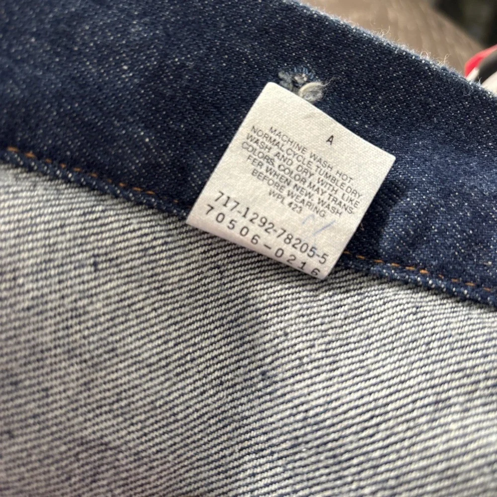 Vintage‎ 80's Levi Denim Trucker Jacket 70506-0216 USA Made Type 3 Sz 36 VTG